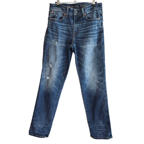 American Eagle Women's Airflex+ Temp Tech Jeans Straight Leg, Size 31x32 - Picture 1 of 7